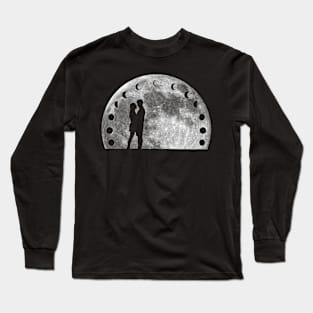 Love, Couples And Moonphases On The Moon Long Sleeve T-Shirt